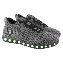 Las Vegas Raiders NFL Knit Light Up Sneakers  - £62.89 GBP