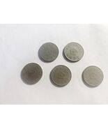 Taiwan 1 Yuan Plum Blossom Coin 5 Lot Republic of China Coin set - $90.43 MXN