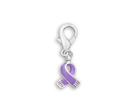 Lavender Ribbon Hanging Charm for Awareness Causes - $9.99