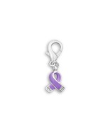 Lavender Ribbon Hanging Charm for Awareness Causes - $13.97 CAD