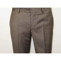 Men Suit BERLUSCONI Turkey 100% Italian Wool Super 180's 3pc Vested #Ber6 Brown image 13