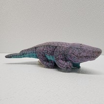 1992 Vintage Applause Purple Blue Crocodile Stuffed Plush WWF World Wildlife - $12.22