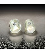 Diamond Fresh Water Pearl Cufflinks 14k Gold 0.45 TCW Designer Certified... - $704.88