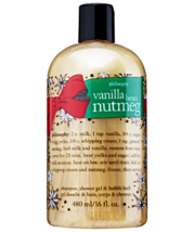 Philosophy Vanilla Bean Nutmeg 3 in 1 Shampoo Shower Gel Bubble Bath 16 ... - £15.72 GBP