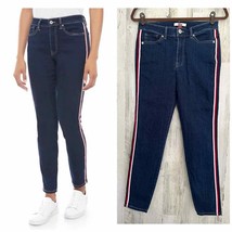 Tommy Hilfiger Denim Women’s Jeans Size 4 (28x27.5) Dark Wash Side Stripe - £13.59 GBP