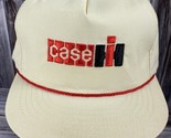 VTG Swingster Case IH Cream w/ Red Rope Snapback Trucker Hat - Made in t... - $19.34