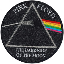 Pink Floyd Dark Side of the Moon Cover Glitter Patch Multi-Color - $12.98