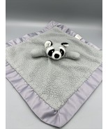 Apricot Lamb Grey Raccoon Lovey Security Blanket Sherpa Plush Satin Trim - $242.96 MXN