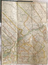 Joseph Chalifour 1915 Map Of Montreal Quebec Sheet Linen Backed 33&quot; X 18&quot; Rare! - £112.09 GBP