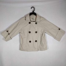 Old Navy Womens Tan Jacket Button Size Small, Gently Used - £11.18 GBP