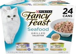Putina Fancy Feast Seafood Grilled Collection Wet Cat Food - Pack of 24 - £19.37 GBP