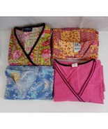Lot of 4 Mixed Brands Size Small Women&#39;s Scrub Tops - $17.81