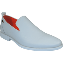 Men Tayno Dressy Casual Soft Leather Comfortable Slip on Loafer #ALPHA L White image 2