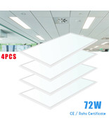 4X Led Flat Panel Light 72W Ultra Thin Edge Lit Bright 2X4Ft 5760Lm Non-... - £288.50 GBP