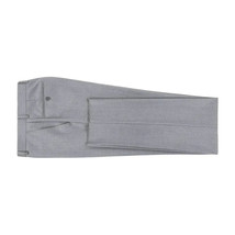 Men Renoir Flat Front Suit Separate Pants Slim Fit Soft Feel 202-2 Light Gray image 3