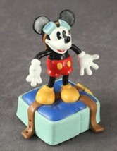 Vintage Toy Walt Disney Rubber Bendable MICKEY MOUSE Talking Aviator Figurine - $17.87