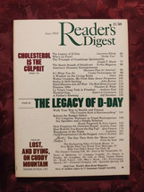 Readers Digest June 1984 D-Day Lawrence Elliott John Barron Walter Cronkite - $8.10