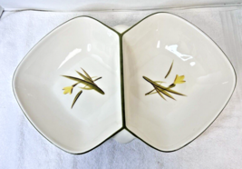 WINFIELD Pottery Tiger Iris MCM 16 1/4&quot; Divided Serving Vegetable Bowl G... - $34.65