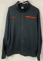 Nike Jacket Virginia Tech Hokies Track Athletic Swoosh Zip Mens 2XL NCAA - £31.23 GBP