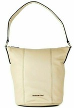 Michael Kors Brooke Bucket Messenger Bag Ivory Leather 35T0G0KM8L NWT $378Retail - £63.28 GBP