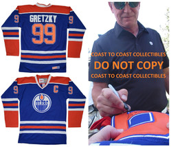 Wayne Gretzky signed Edmonton Oilers Hockey Jersey exact proof COA autographed. - £1,009.13 GBP