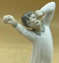 Lladro NAO Figurine 4870 Boy Yawning Made in Spain Vintage 8.5” - £15.52 GBP