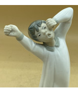 Lladro NAO Figurine 4870 Boy Yawning Made in Spain Vintage 8.5” - £15.52 GBP