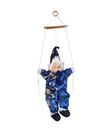 Marionette String Porcelain Head Doll Clown Puppet on Swing - £35.58 GBP