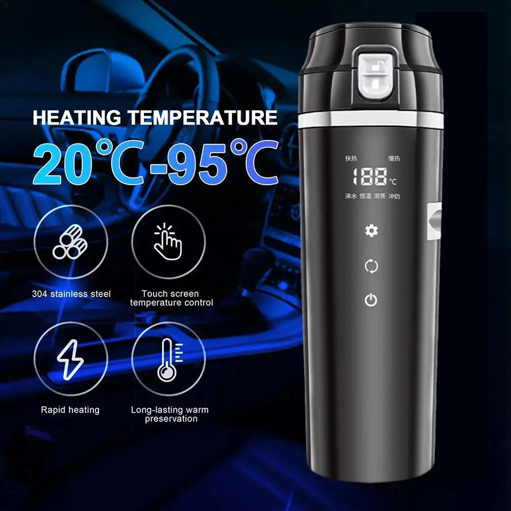 Universal Thermal Heater Cup Car Heating Cup Automatic Heating Temperature - £33.53 GBP