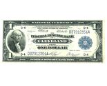 Serie Del 1918 $1 Federal Reserve Note Cleveland FR #720 Condizione XF - $419.75