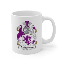 Balderston Coffee Mug Coat of Arms Family Crest (11oz, 15oz) - £11.11 GBP+