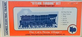 Lionel Cat&#39;s Meow Village 6 Piece Steam Turbine Train Set in Box - £19.45 GBP