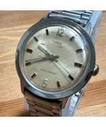 Vintage Timex Marlin Men Silver Hand Wind Mechanical Watch ~Tick &amp;Stop~F... - $55.39 CAD