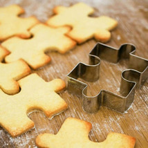 4 Pcs Puzzle Piece Shaped Cookie Cutter - £4.77 GBP