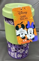 Disney Halloween Minnie And Mickey Mouse Bamboo Travel Mug BPA - £14.89 GBP