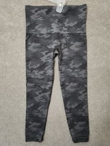 Spanx Look At Me Now Crop Leggings Womens Medium Green Camo Stretch - £17.99 GBP