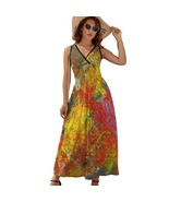Mondxflaur Grunge Colorful Summer Dresses for Women V-neck Sleeveless Lo... - $49.37 CAD+