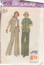 Simplicity 6529, Dated 1974 Sz 12 Misses’ Jacket &amp; Pants - £1.49 GBP