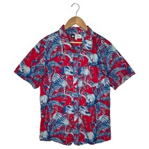 Lifted Research Group Shirt Mens L Flamingo Tropical Short Sleeve Button... - $23.75