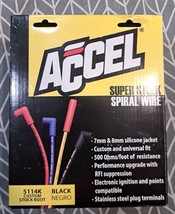 ACCEL 5114K Spark Plug Wire Set- 8mm - Super Stock -  Custom - Black Wire - $54.01