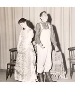 1958 Maskeraders Real Photo Maskers Play Theater Villian Is Foiled NH Ma... - $739.33 MXN
