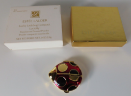 Estee Lauder Lucky Ladybug Compact Lucidity Translucent Pressed Powder VTG NEW - £42.48 GBP