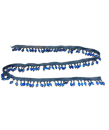 Crystal Translucent Blue Lantern Bead 42&quot; Trim - $13.53 CAD