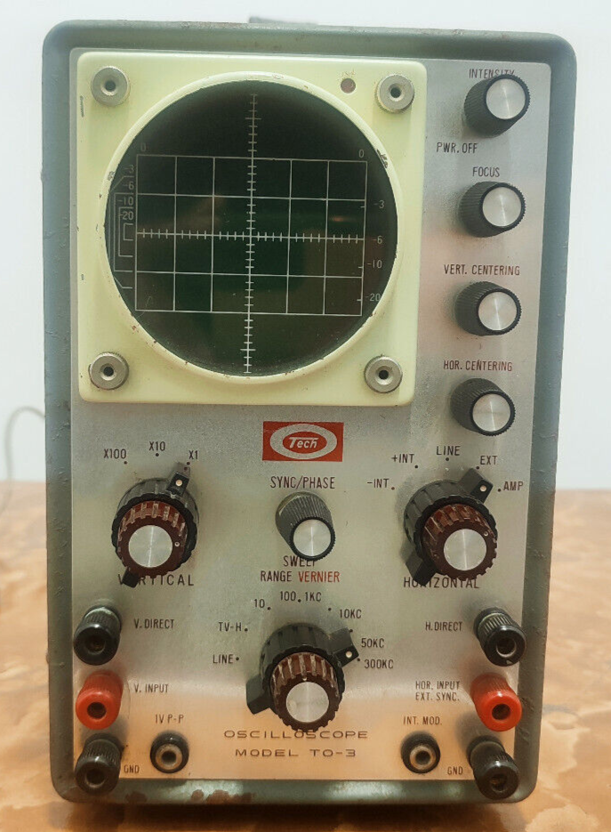 Tech Vintage Oscilloscope TO-3 - For Parts Or Repair - $78.71