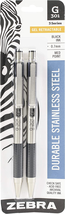 G-301 Retractable Gel Ink Pen, Stainless Steel Barrel, Medium Point, 0.7Mm, Blac - £4.39 GBP