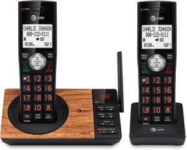 Black At&amp;T Cl82267 Dect 6.0 2-Handset Cordless Phone With, And Long Range - £60.45 GBP