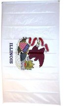 Large New 2x3 Illinois State Flag US USA American Flags by MAFCO - $4.44