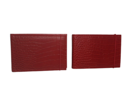 (2) 4x6 Photo Album, Red, Faux Leather, Holds 36 Pictures Photo Safe - £7.75 GBP