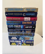 10 Clive Cussler Novels Numa Files, Kurt Austin Serpent Fire Ice Lost City… - $66.22 CAD