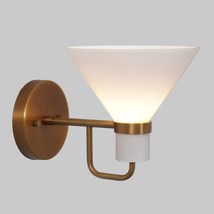 Shade Brass Light Pendant Glass Modern Lamp Shades Handmade Wall with Sconce - £327.48 GBP